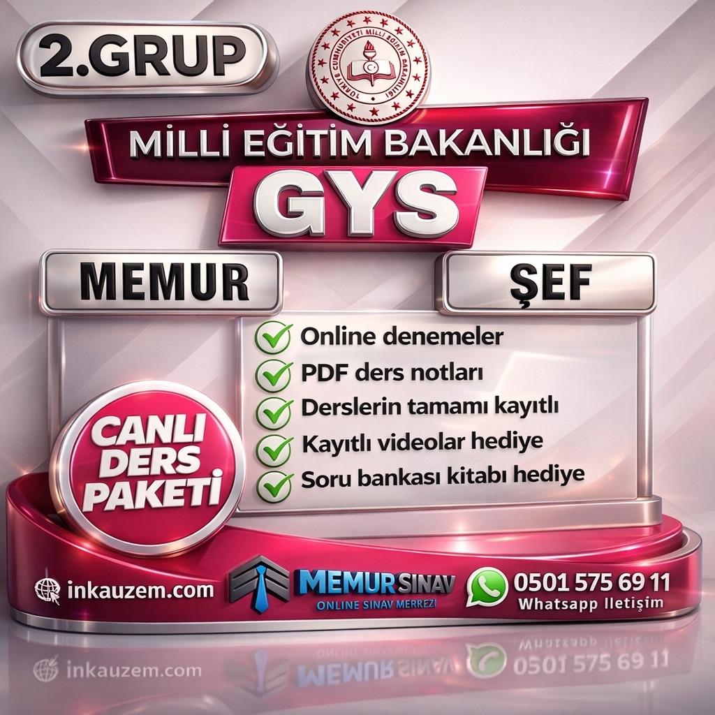 MEB GYS MEMUR / ŞEF CANLI DERS