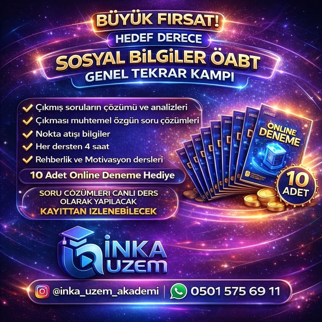 SOSYAL BİLGİLER ÖABT GENEL TEKRAR KAMPI