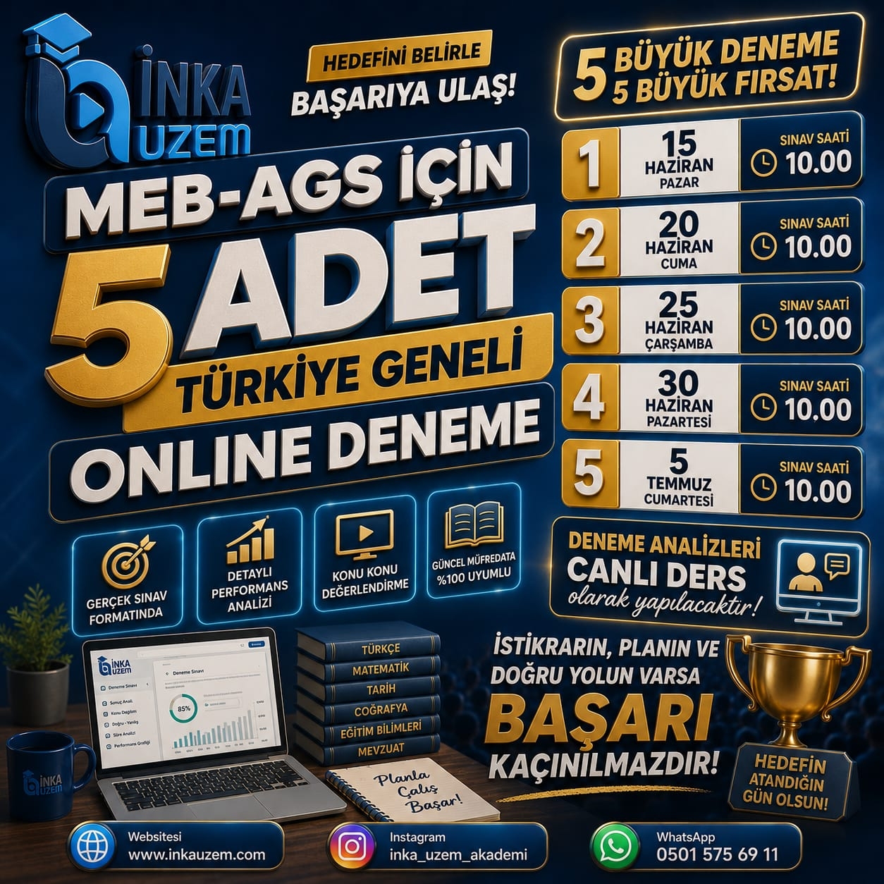 MEB - AGS ONLİNE DENEME PAKETİ