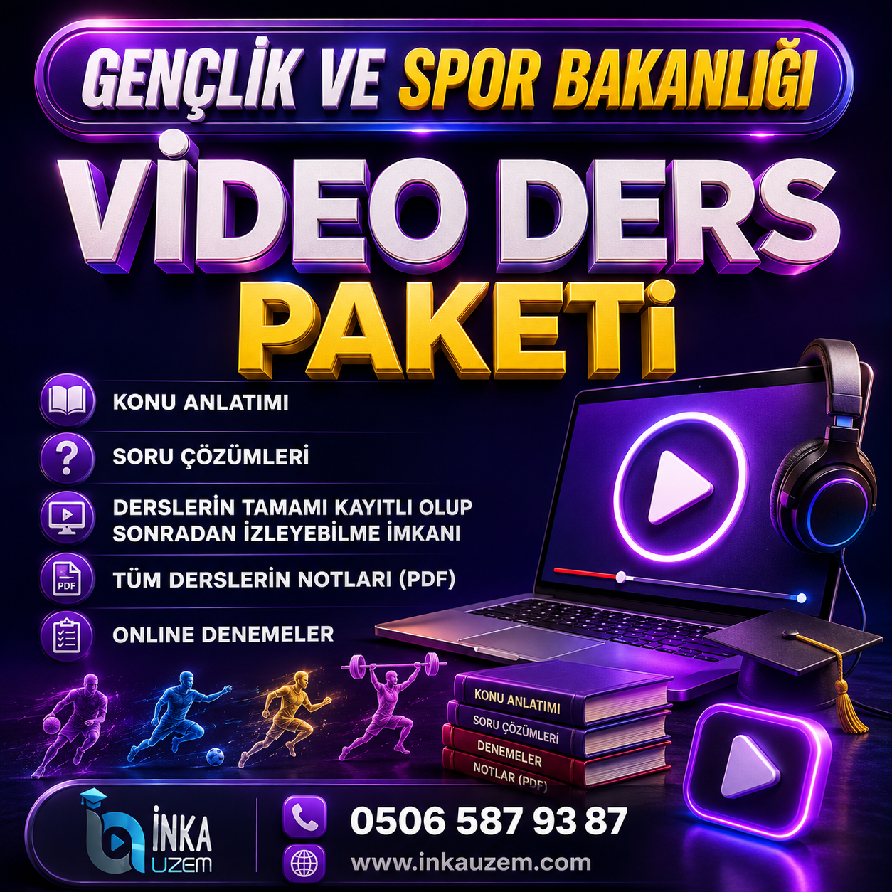 GENÇLİK VE SPOR BAKANLIĞI GYS VİDEO DERS PAKETİ