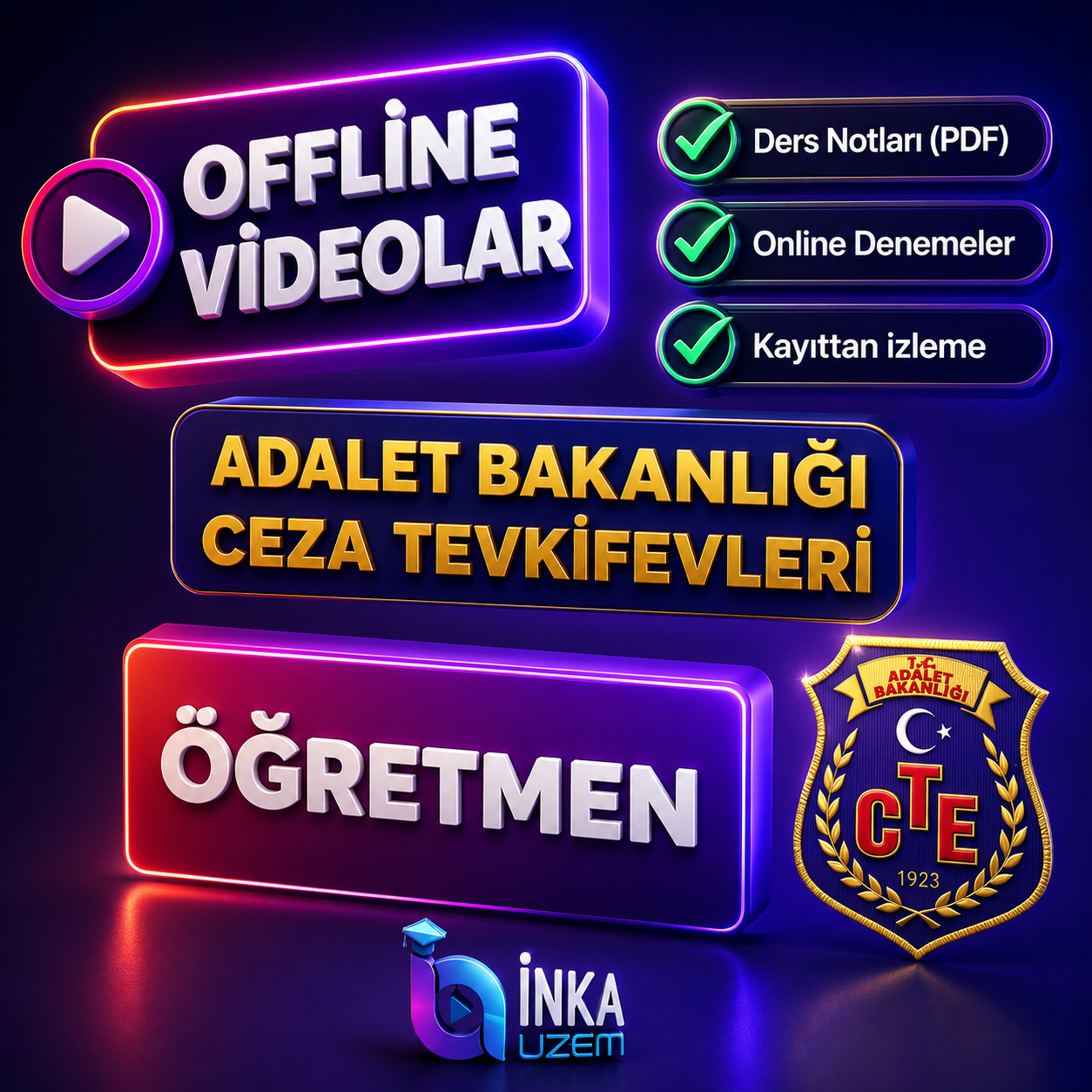 ADALET BAKANLIĞI ÖĞRETMENLİK ÜDS OFFLİNE DERS PAKETİ